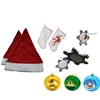 Blank Christmas Pendants , sublimation adults Christmas santa hat/Xmas cap