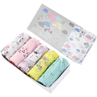 

2-12T Kids Shorts Cartoon Cotton Girls Brief Underwear