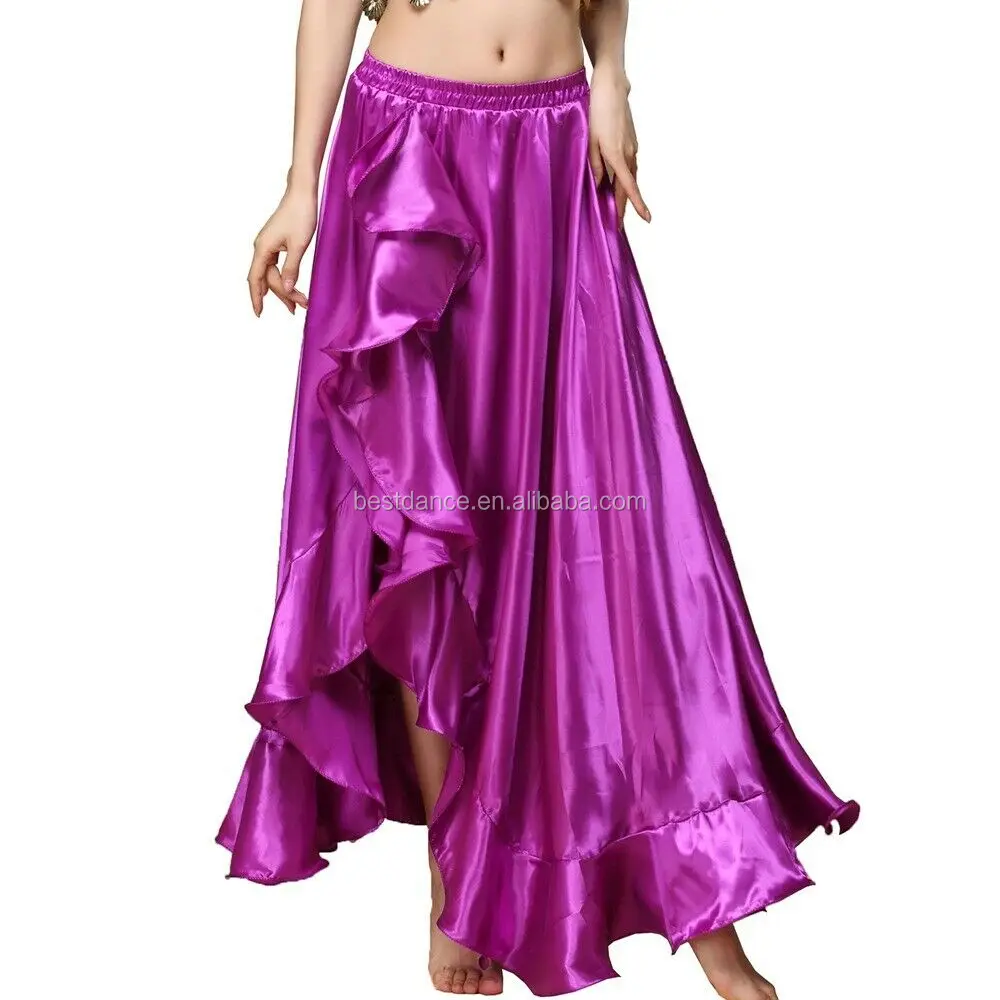 TMS Satin Skirt Top Veil Belly Dance Jupe Haut Voile Orientale27 Colors 