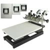 NS103 Manual desk top 3 platens 1 color screen printing machine press