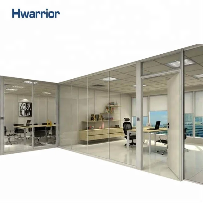
Sound proof temporary cheap used office removable glass wall partition 