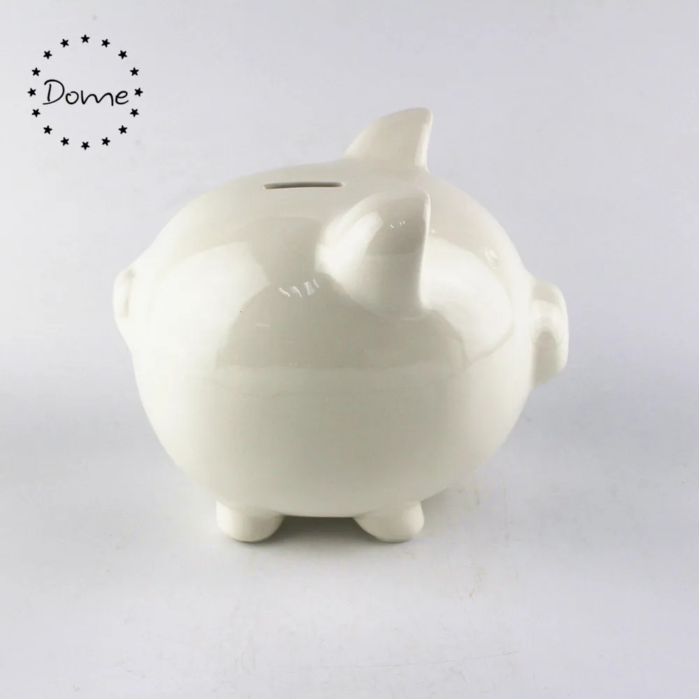 Wholesale Ceramic Crafts Painting White Ceramic Piggy Bank Buy