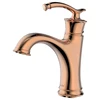 Hot Ant Cold China Antique Thailand Style Single Hole Waterfall Rose Gold Copper Bathroom Basin Faucet Taps In Pakistan