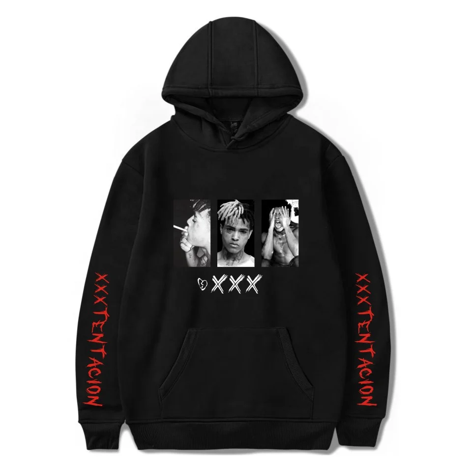 

xxxtentacion kpop rap style high quality custom logo hoodies hip hop for men and women, Customized color