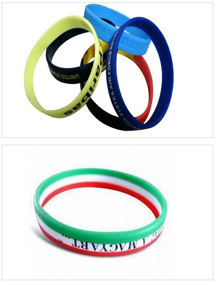 Oem Print Thick Silicone Bracelets Manufacturer Custom Wholesale Silicone Chain Bracelet Buy