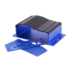 Cheap price blue anodized 6063 alloy material extruded aluminum profile housing for electronic LED adapter
