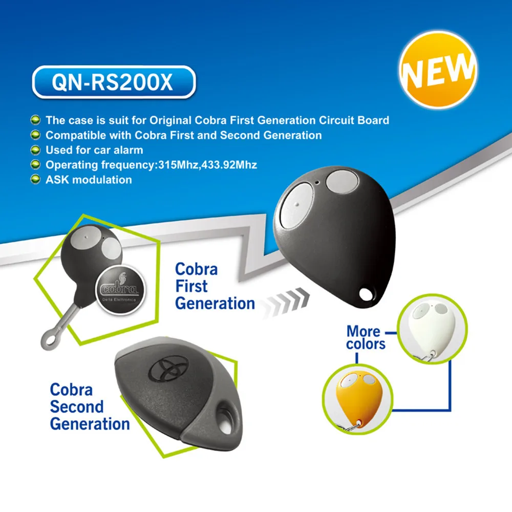 Universal Remote Control Qnrs200x Car Alarm Compatible With Rolling