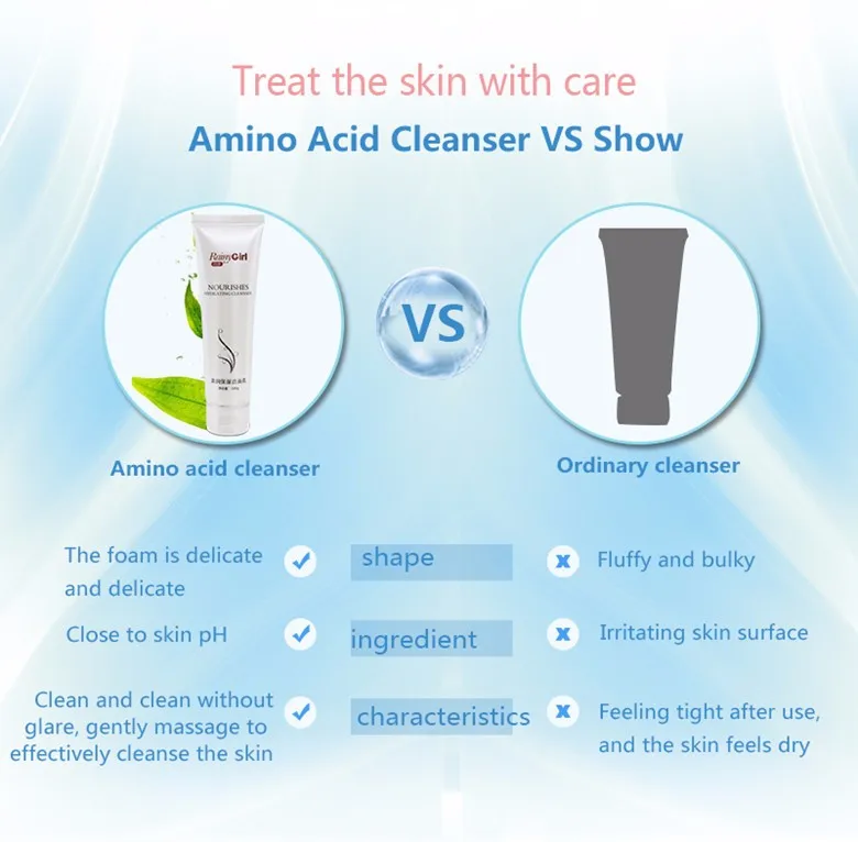 Amino Acid Moisturizing Lightening Hyrating Facial Cleanser Face Wash