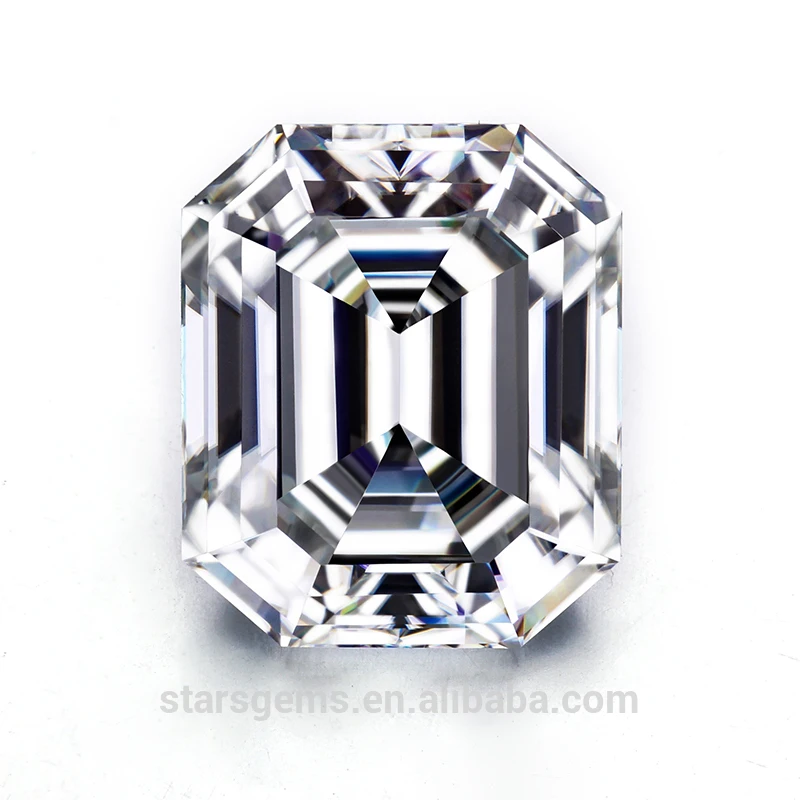 

2019 New Arrival Factory Direct Synthetic Emerald Cut Moissanite White Moissanite Diamond For Jewelry Making