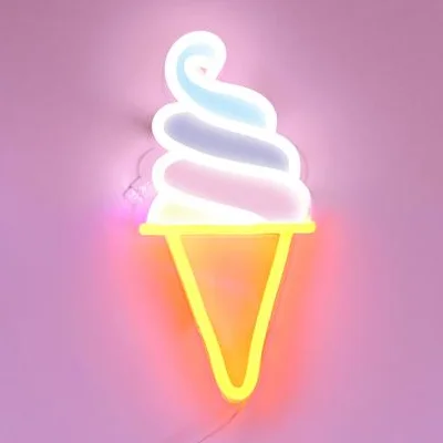 Custom Led Neon Sign Cute Ice Cream Sign