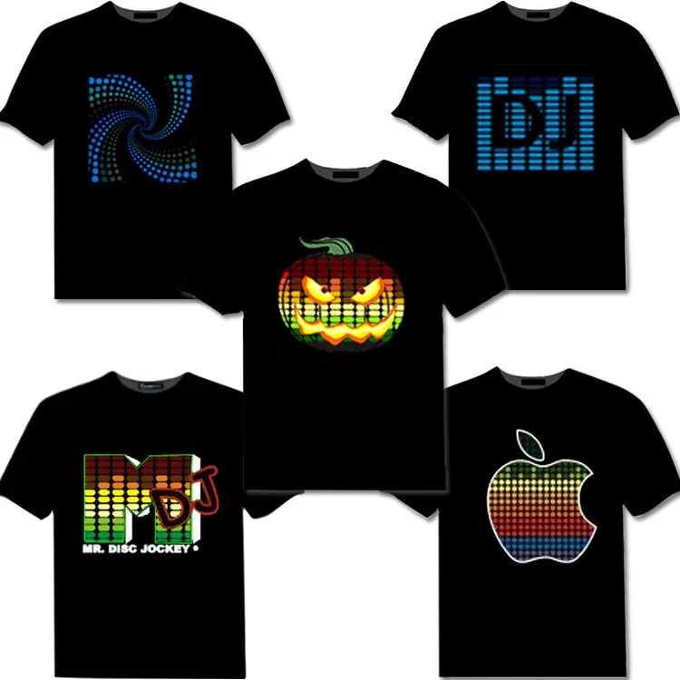 

In Stock Led Tshirt 2017 Fashion Man Tshirt For Party Ball Club