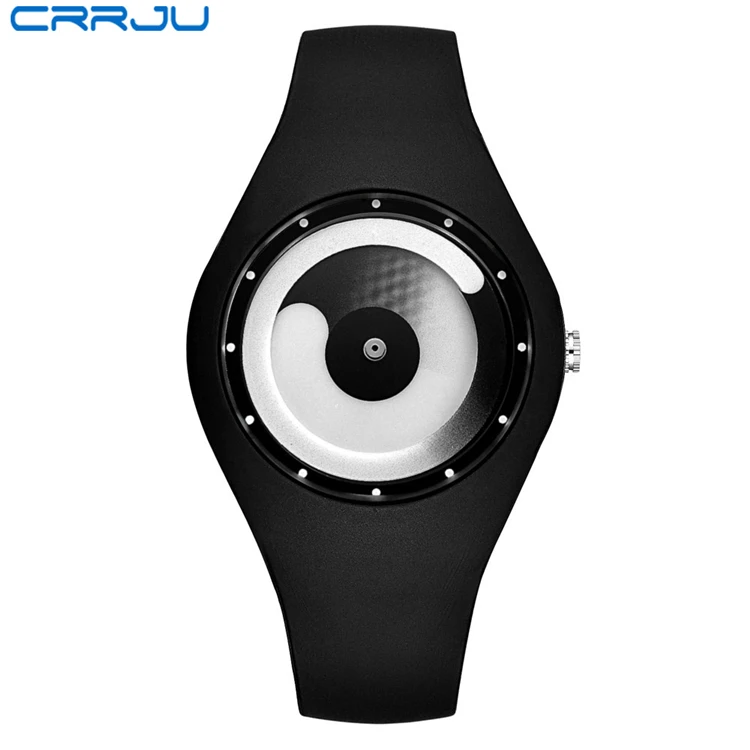 

CRRJU brand Watch Fashion Casual quartz unisex watches Montre Femme Reloj Mujer Silicone Waterproof Sport Wristwatches