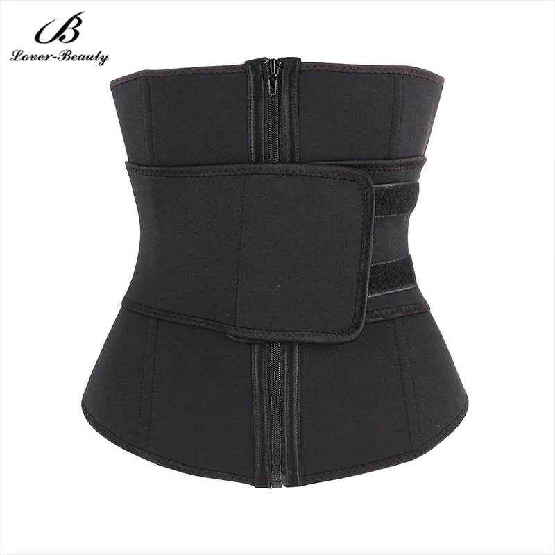 

Functional Black Neoprene Body Shaper With 7 Steel Bone Abdominal Belt High Compression Zipper Waist Cincher, N/a