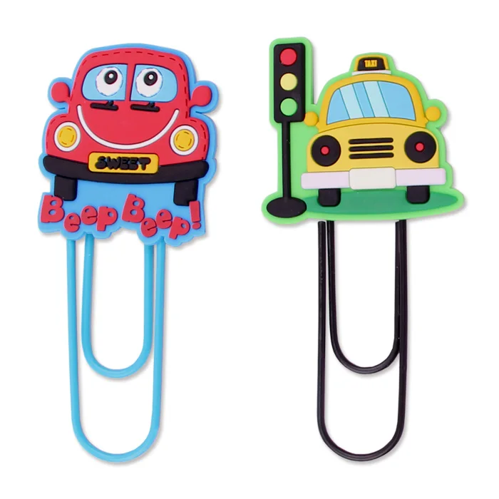Licheng Ru100 Novelty Paper Clips,Custom Fancy Shaped Pvc Paper Clips