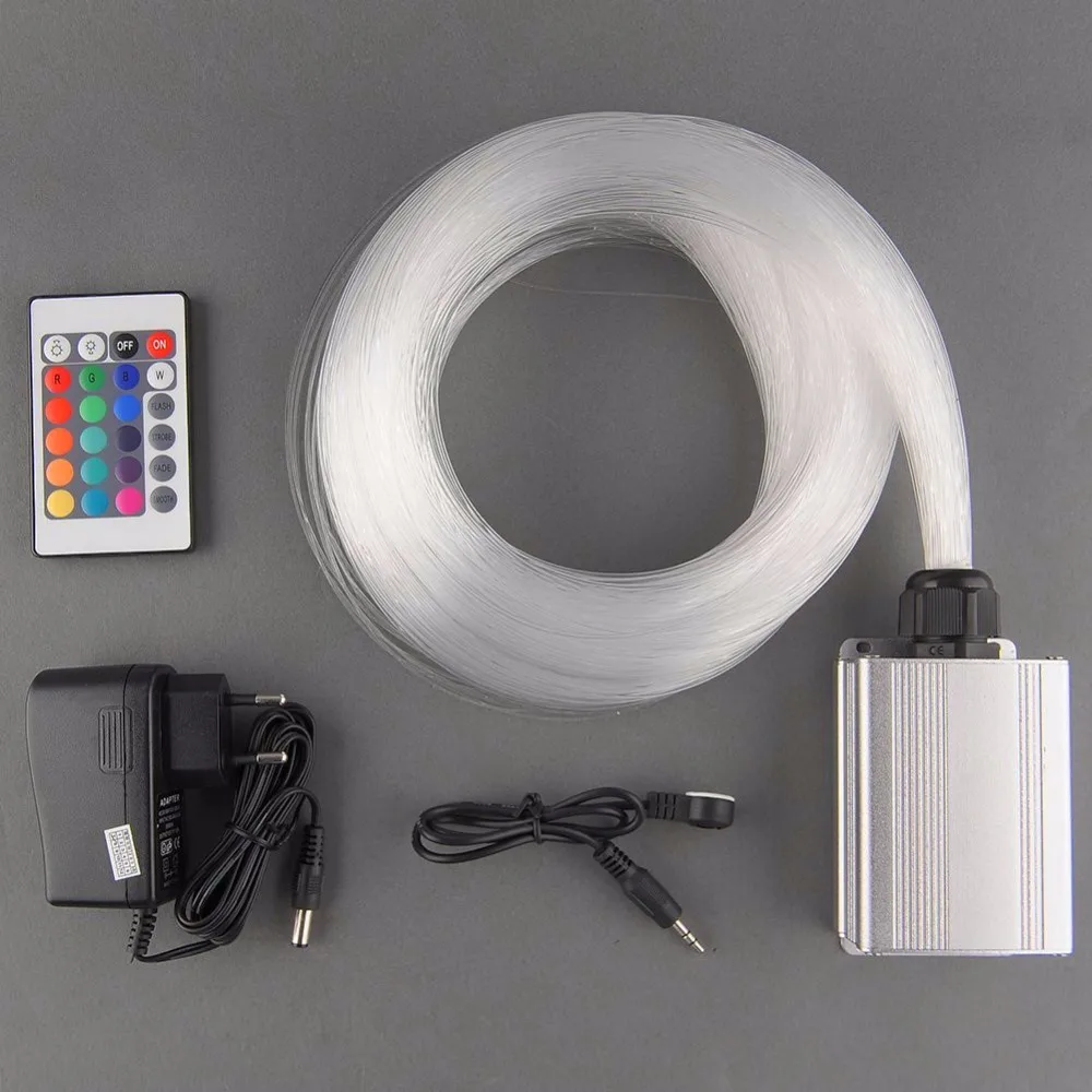 thumbnail image 2 of 300Pcs 12V RGB LED Fiber Optic Star Light Kit For Car Roof - RF & App Control, 6W 2 of 6