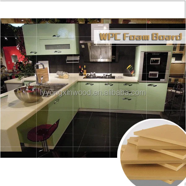 Wpc/pvc holz kunststoff material für die küche schrank/wpc schaum ... Küche holz oder kunststoff