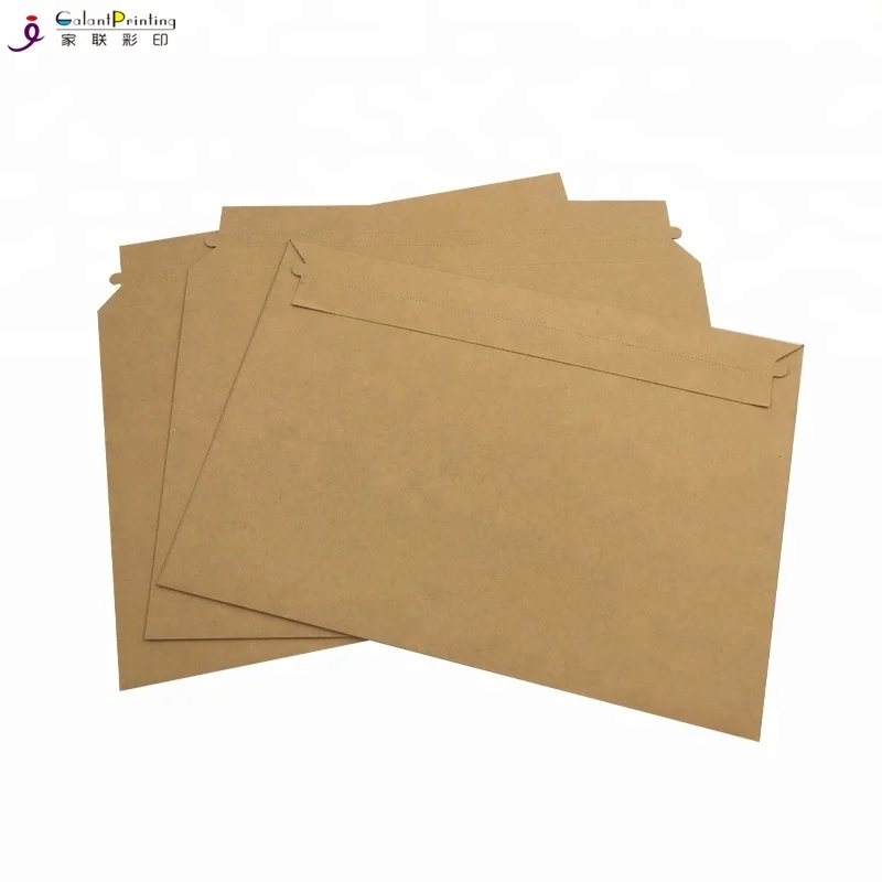 Self Seal Flat Cardboard Mailer Envelopes Customized Photo Shipping