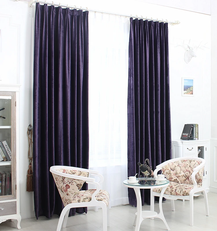 Wholesale New Design Decorative Custom Cheap Woven Polyester Fancy Window Full Blackout Curtain