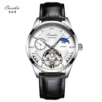 

Relogio Masculino Mens Watches Automatic Mechanical Tourbillon leather Chronograph men Wristwatches