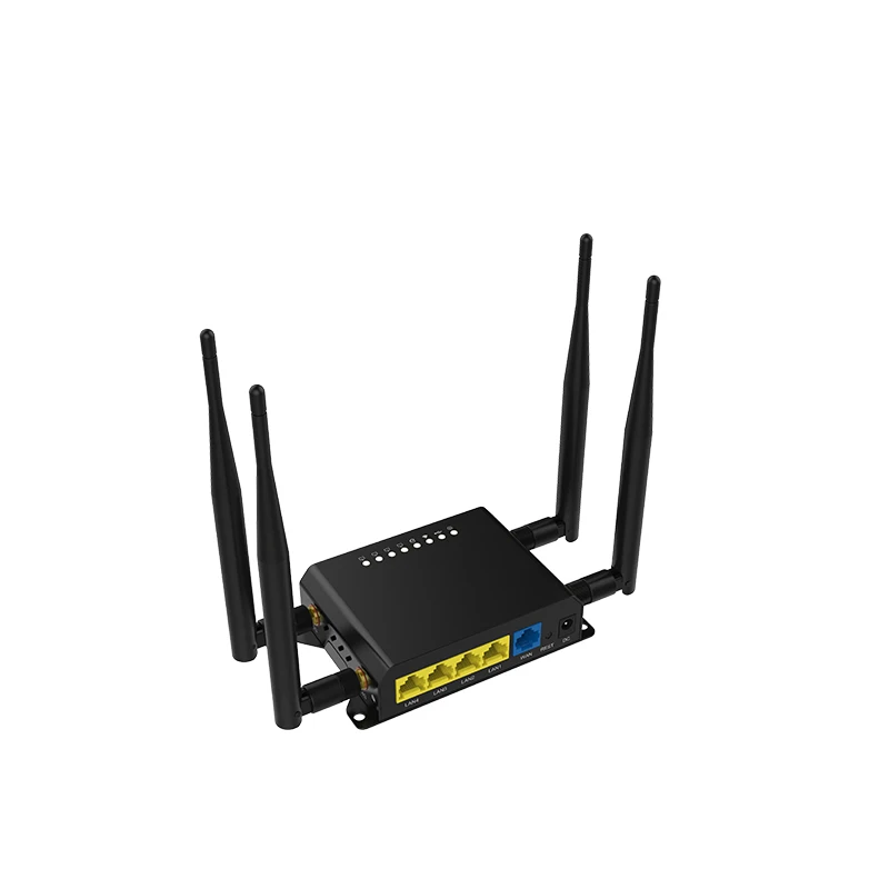 

QCA9531 wireless router ZBT WE826-Q with watchdog 12V 4g lte wi-fi router for bus, Black