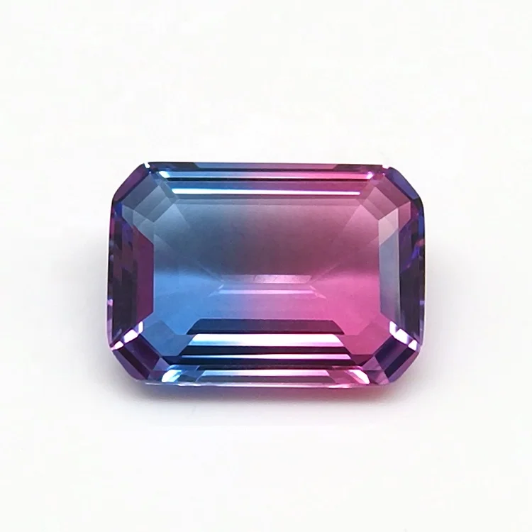 

Wholesale Emerald Cut Glass Gems Loose Tourmaline Gemstones