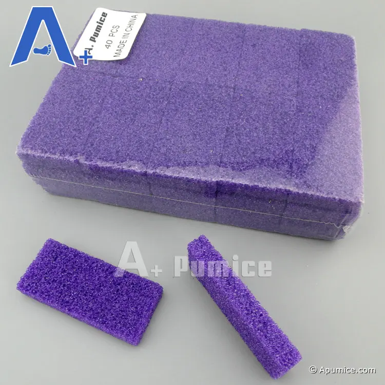 

Mini Disposable Pumice Stone Pumice Sponge For Feet, Purple, yellow, any color in pantone