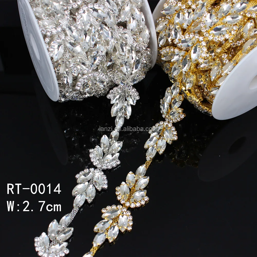 

Cheap Rhinestone Trim For Wedding Dresses Belt RT-0014