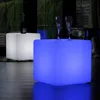 Bar furniture glow bar table 40cm led light cube table