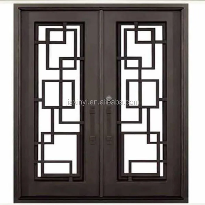 Cheap Double Wrought Iron Front Doors Wrought Iron Door Grill Designs Buy Wrought Iron Doors Wrought Iron Entry Doors Iron Doors Product On Alibaba Com