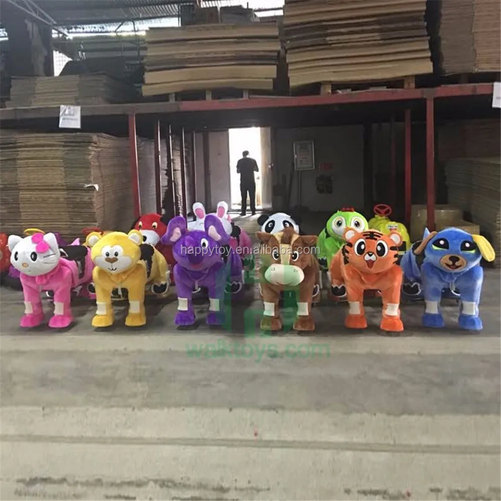 motorized plush animal scooters