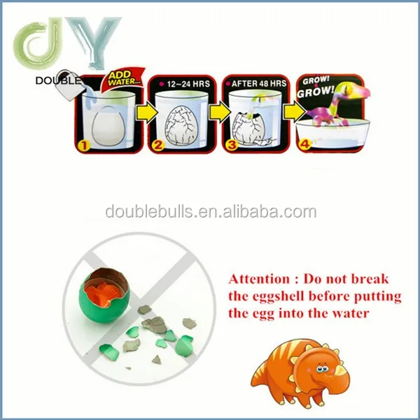 Custom Hatching Growing Dinosaur Egg / Water Swelling Egg Toys Buy