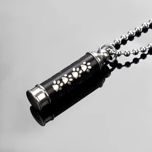 American cremation jewelry stainless steel necklace urn
