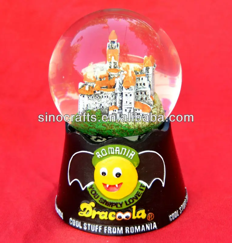 Souvenirs Snowglobe Snow Globe Wholesales Romania Castle With Bats