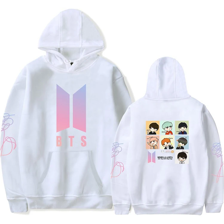 bts love yourself zip up hoodie