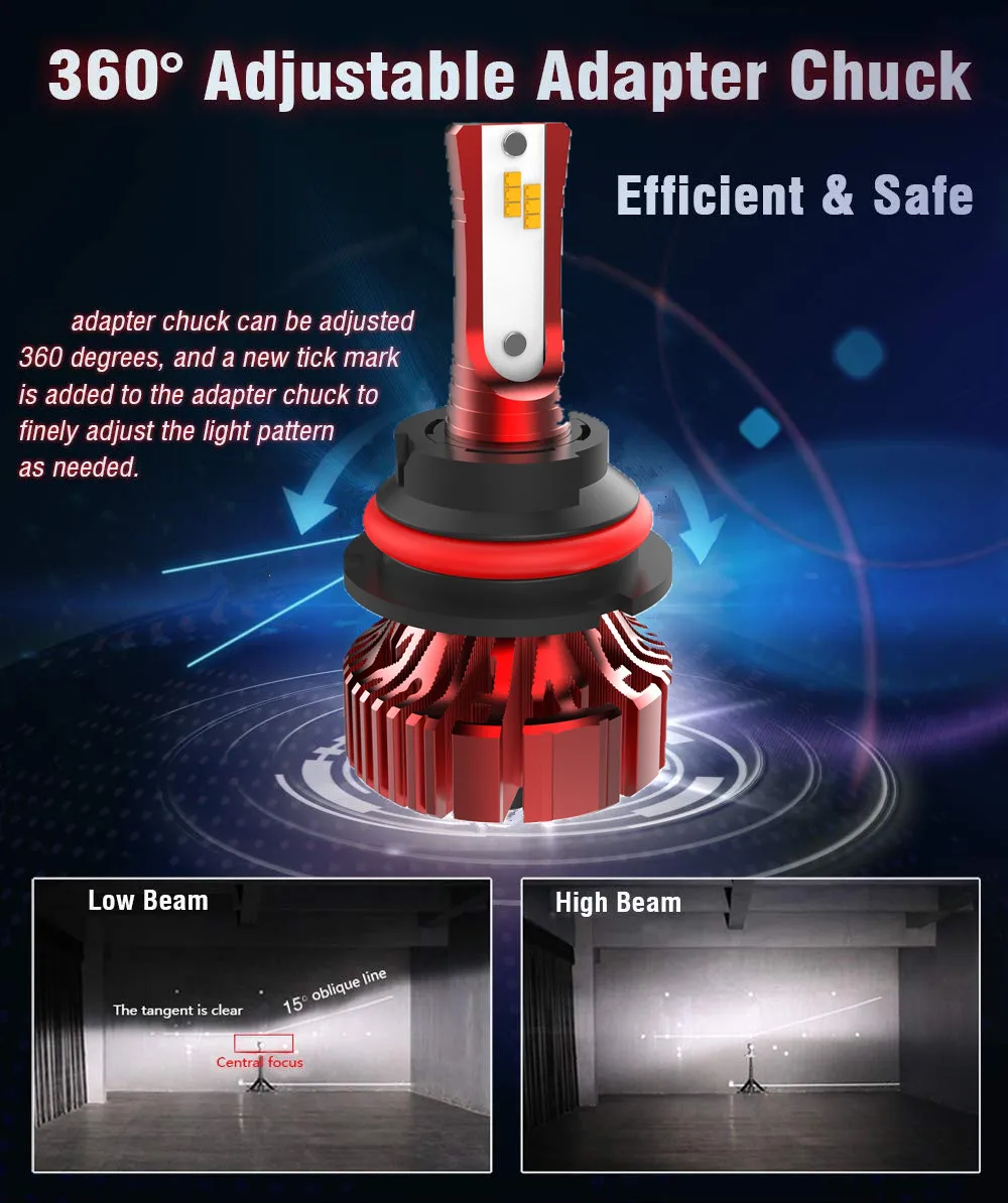 I8 Fanless Mini LED Headlight