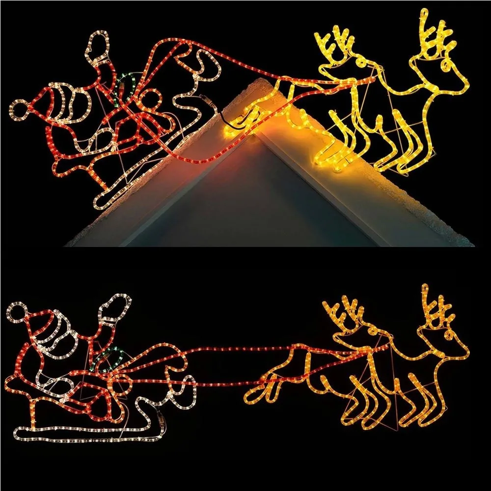 Ip65 Outdoor Led Rope Light Animated Christmas Lights Lighted