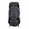Metal external frame 60 liter waterproof backpack for hiking