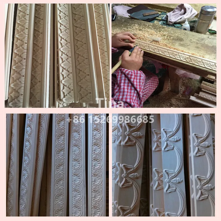 Decorative Carved Beech Wood Moulding