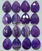 30*40mm pear shape purple agate cutting gems cabochon