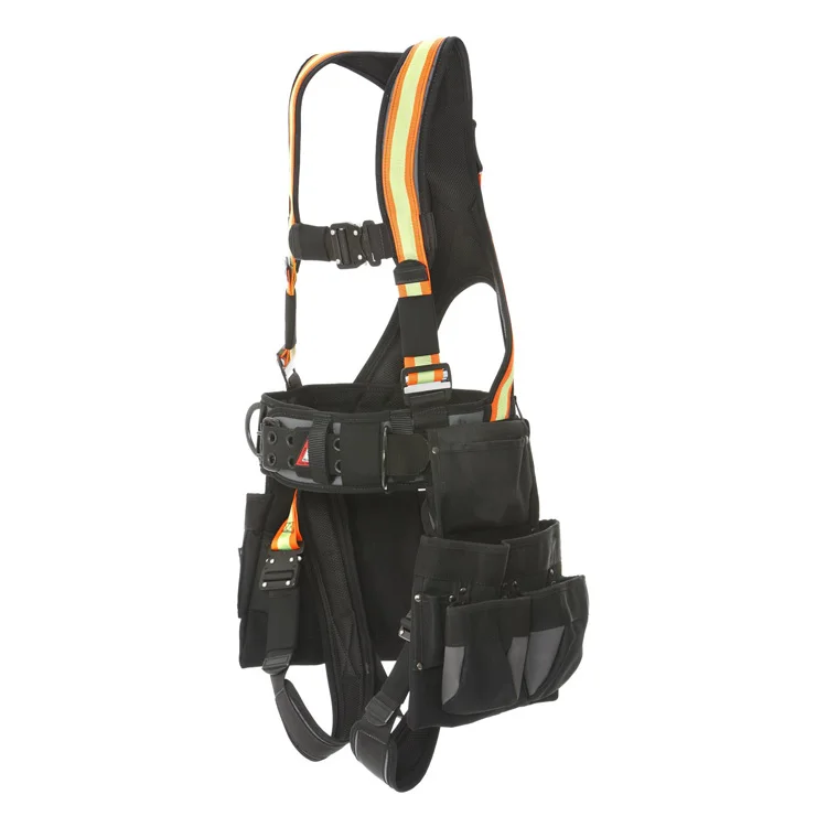 
Handy Construction Fall Protection Full Body Harness Safety Tool Bag Combo 