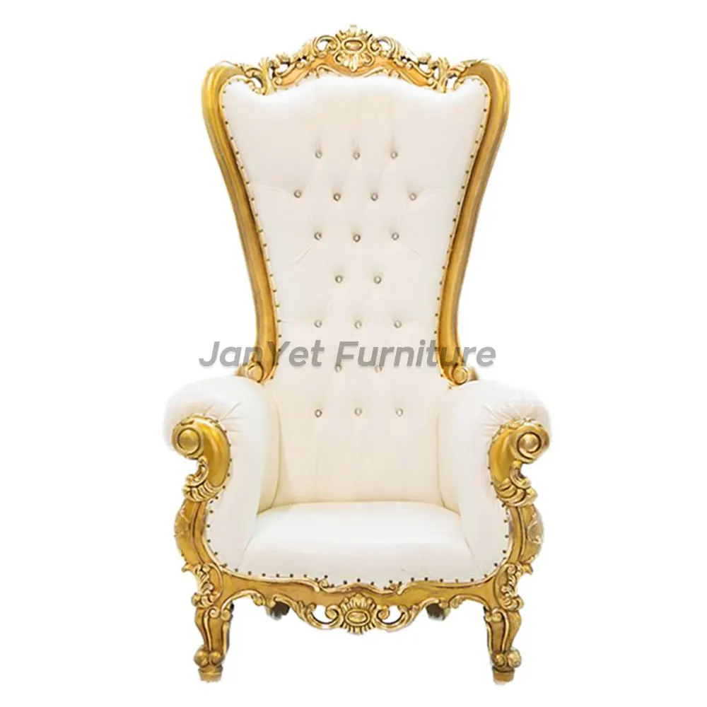 Best Selling Wedding Event Hand Carved Queen Cheap King Throne
