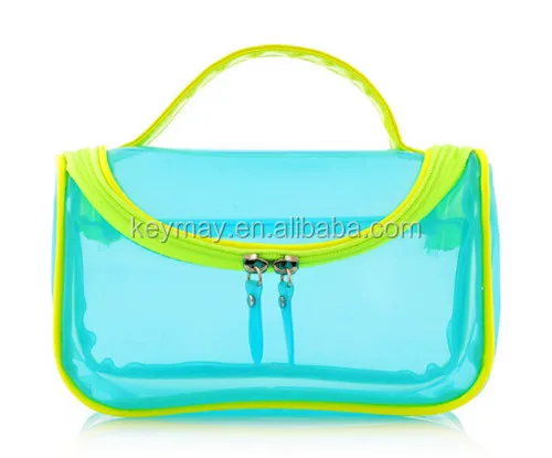 

Eco Transparent Waterproof Travelling Free Sample Makeup Bag Clear PVC Cosmetic Bag