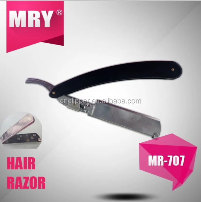 

the newest razor handle,barber straight razor,flexible razor blade, Black;white