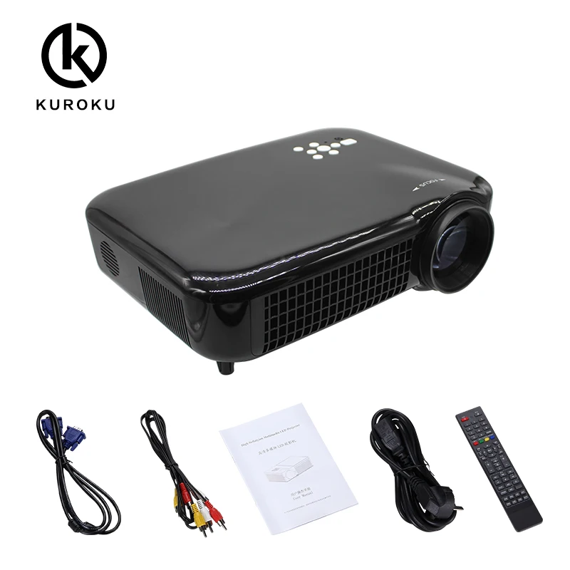 

High Brightness foshan factory wholesale 1080P tablet outdoor projector, White/black