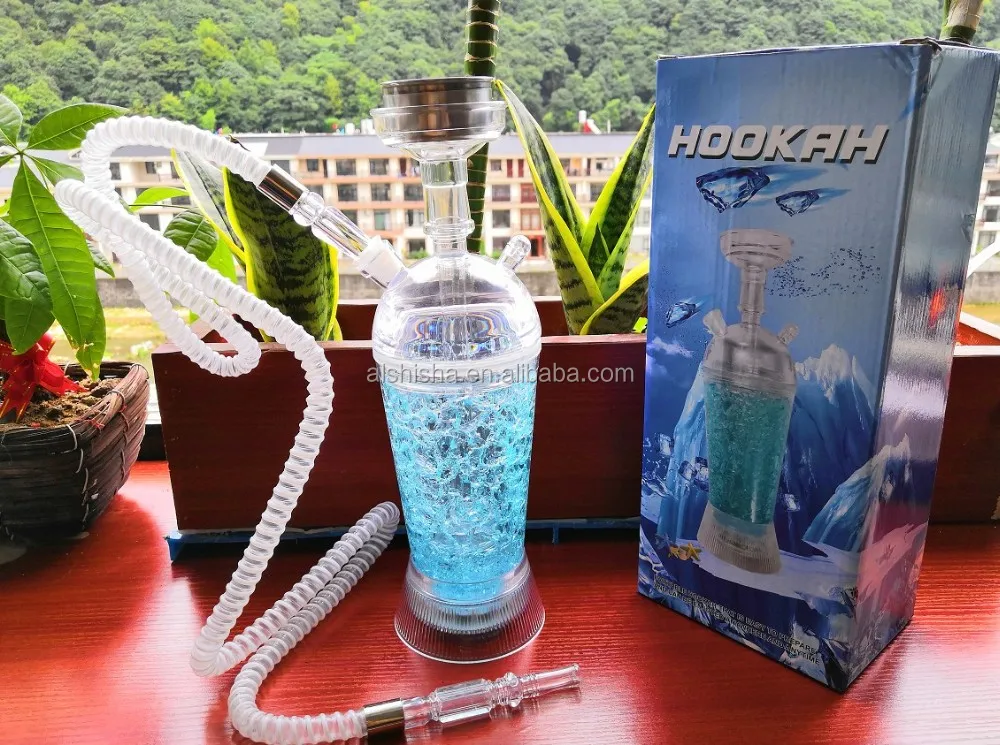 Acrylic Bottle Hookah Plastic Hookah With Led Light Led Plastic Shisha Travel Hookah Shisha