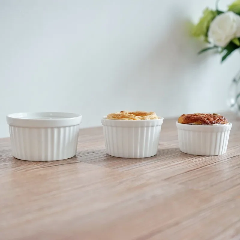 High Quality French Home Kitchen Round Cake Ramekin Personalized Cheap