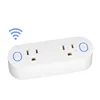 2 in 1 Energy Monitoring APP Remote Control Double Wifi Smart Plug