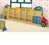 indoor high quality children furniture multifunctional buss nursery wooden cabinet
