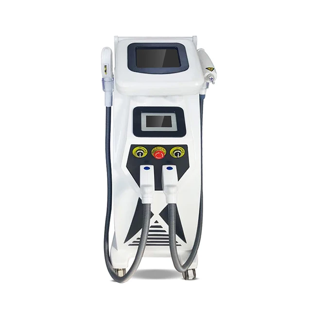 

3 in 1 e-light ipl rf nd yag laser multifunction machine 1064 nm 532nm korea