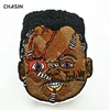 New Iron Embroidery Punk Logo Patches, Brand Name Iron On Patch Bulk